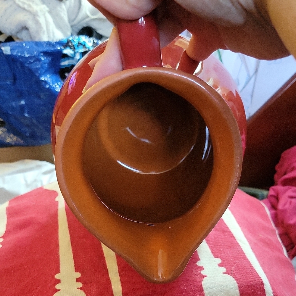 Crate&Barrel Red Pitcher - Picture 6 of 7